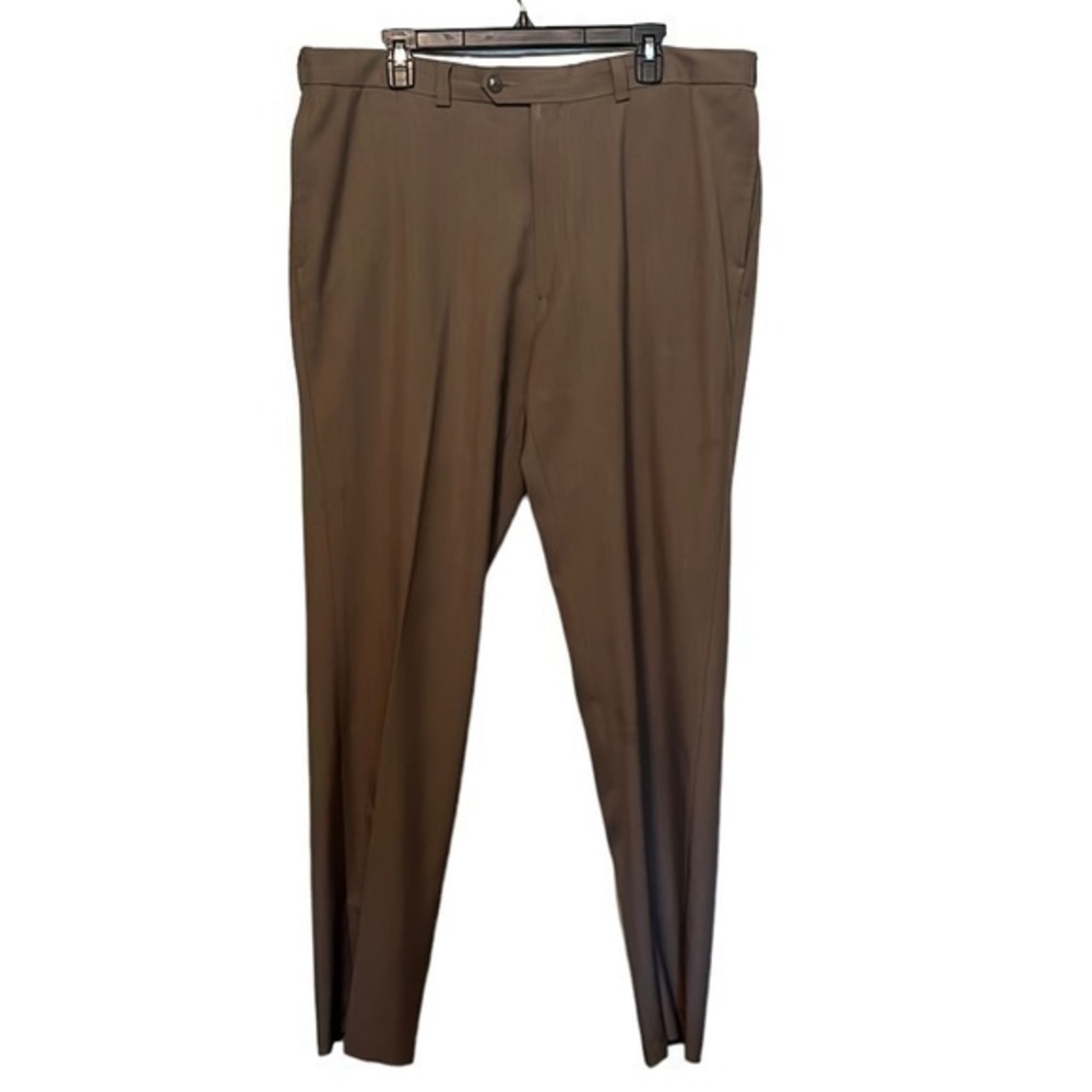 Haggar Classic Fit Dress Pants Mens size 38X34 Color is Tan